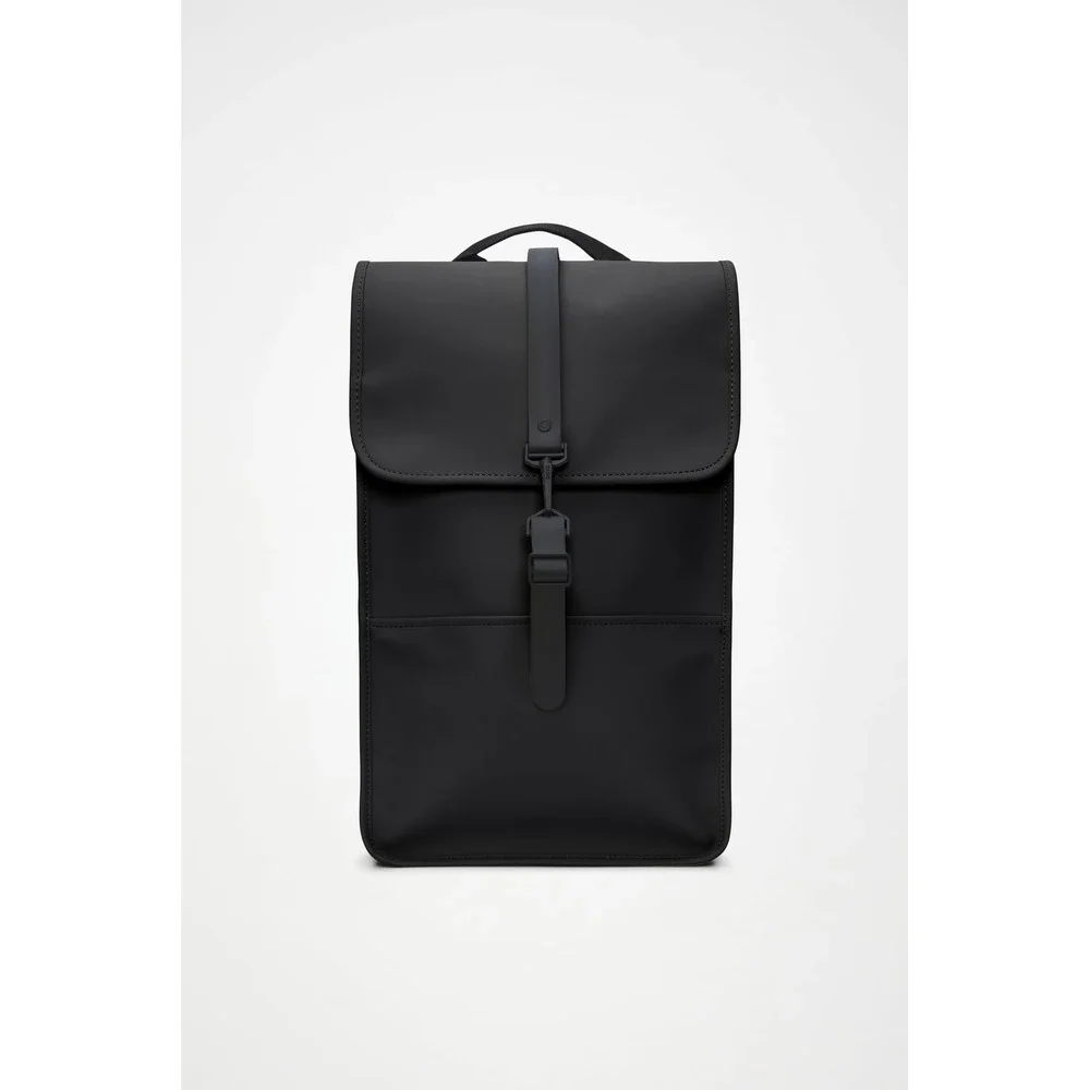 Rains Backpack Black Waterproof Laptop Bag Unisex Minimalist Rucksack Tech NEW